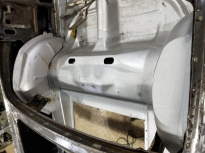 66 Mustang Wheel Wells replaced