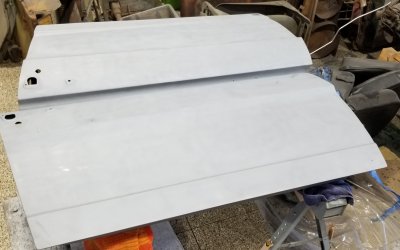 66 Mustang DoorsSandblasted