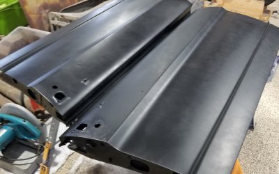 66 Mustang Doors Etch Primered