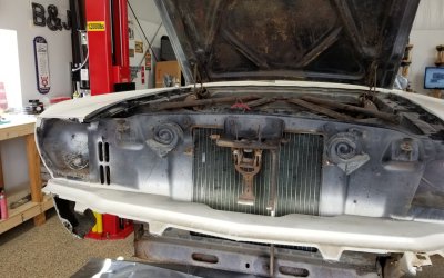 66 Mustang remove front bumper