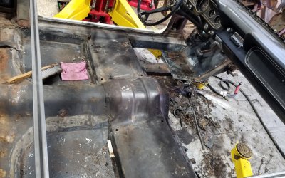 66 Mustang Remove-Front-Floors
