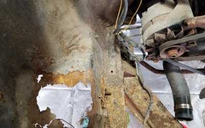 66 Mustang ShockTower_Rust