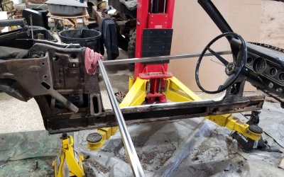 66 Mustang Rear-components-removed