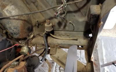 66 Mustang Remove-Front-Frame-Radiator