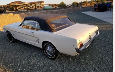 66 Mustang front driver rear top up