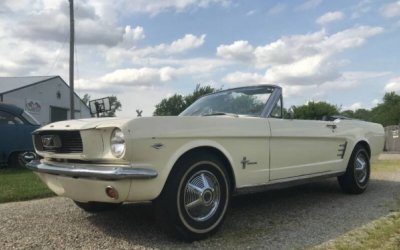 66 Mustang front driver top down