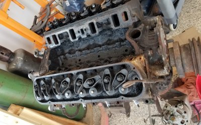 66 Mustang Engine-with-heads