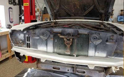 66 Mustang remove front bumper