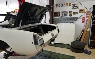 66 Mustang remove rear bumper