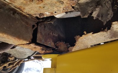 66 Mustang passenger rail