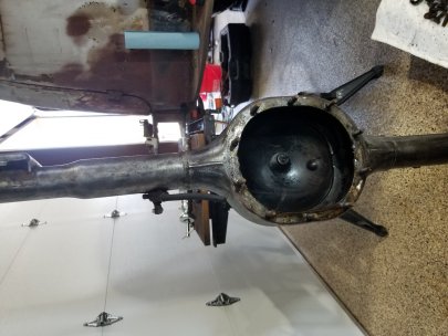 66 Mustang Rear Axle Cleaning