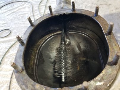 66 Mustang Rear Axle Wire Brush